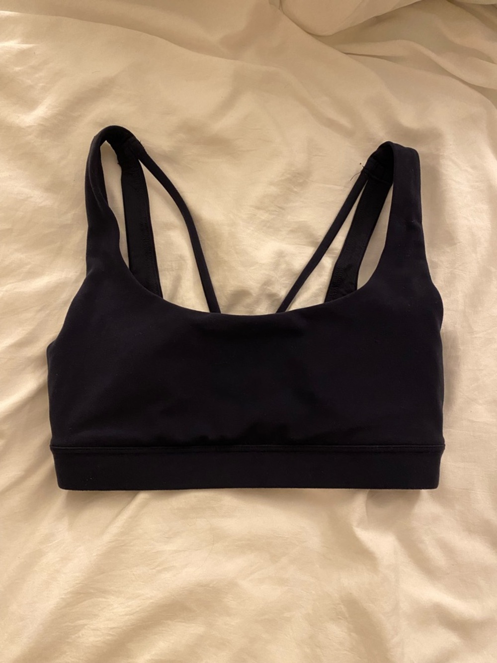 Athleta Navy Blue Strappy Sports Bra